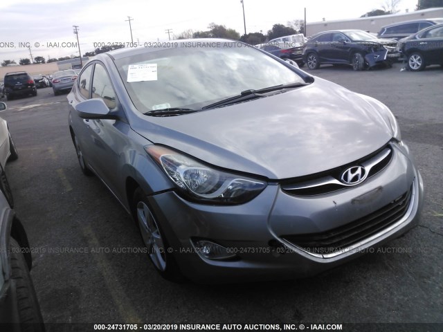 KMHDH4AE8DU491486 - 2013 HYUNDAI ELANTRA GLS/LIMITED GRAY photo 1