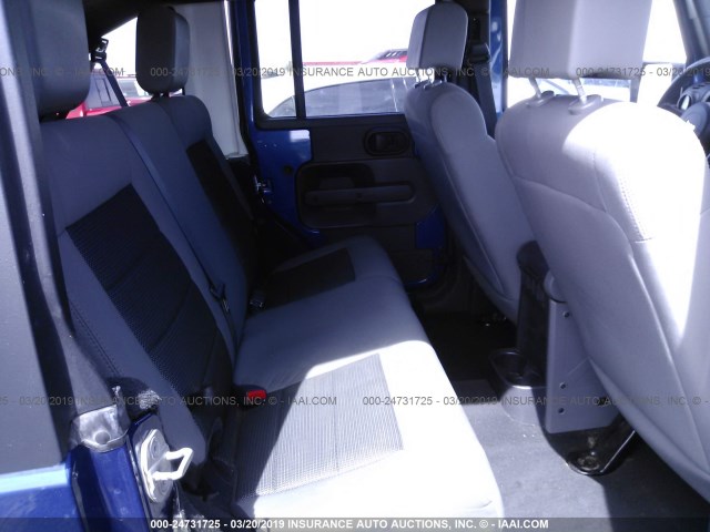 1J4GA391X9L787716 - 2009 JEEP WRANGLER UNLIMITE X BLUE photo 8