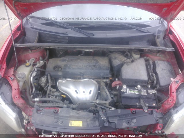 JTLZE4FE7EJ051407 - 2014 TOYOTA SCION XB RED photo 10