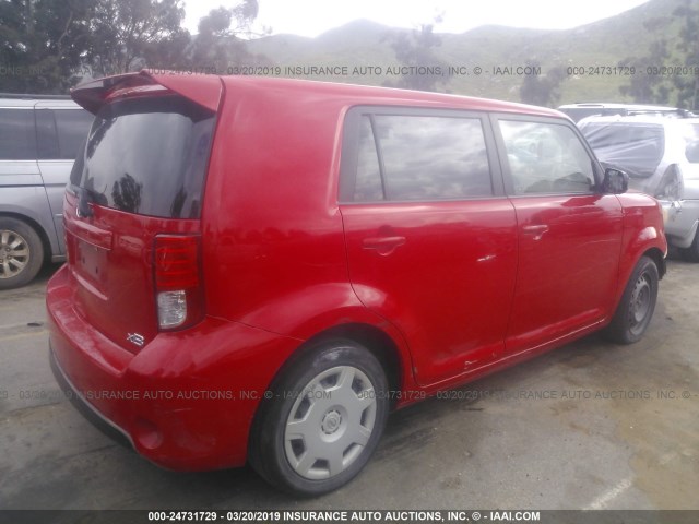 JTLZE4FE7EJ051407 - 2014 TOYOTA SCION XB RED photo 4