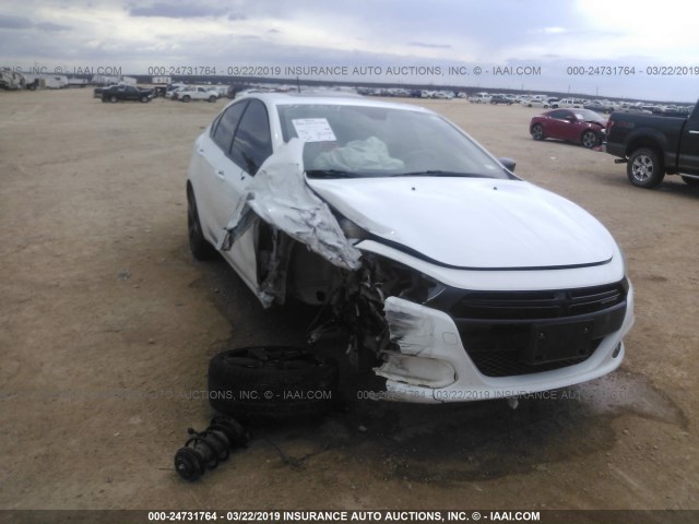 1C3CDFBB0FD111382 - 2015 DODGE DART SXT WHITE photo 1