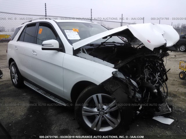 4JGDA0EB4FA482818 - 2015 MERCEDES-BENZ ML 250 BLUETEC WHITE photo 1