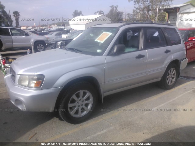 JF1SG656X5G714744 - 2005 SUBARU FORESTER 2.5XS SILVER photo 2