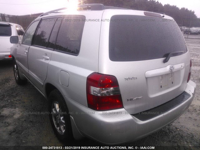 JTEEP21A450110394 - 2005 TOYOTA HIGHLANDER LIMITED SILVER photo 3