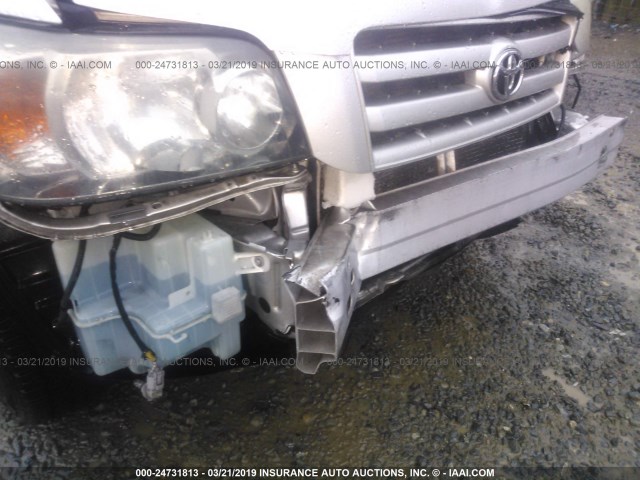 JTEEP21A450110394 - 2005 TOYOTA HIGHLANDER LIMITED SILVER photo 6