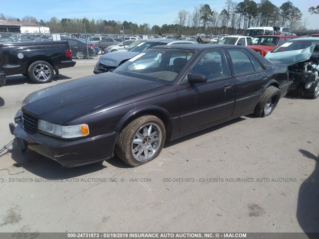 1G6KY53B0NU808086 - 1992 CADILLAC SEVILLE TOURING PURPLE photo 2