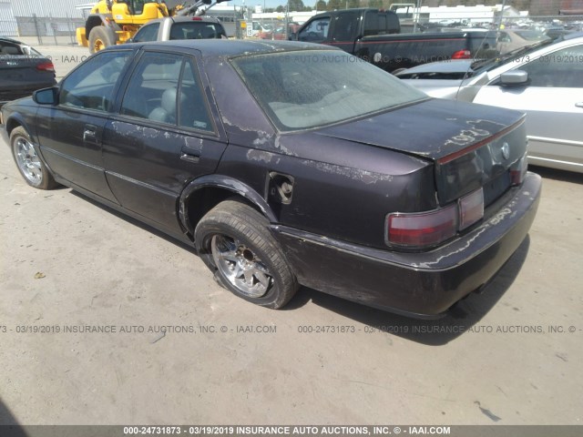 1G6KY53B0NU808086 - 1992 CADILLAC SEVILLE TOURING PURPLE photo 3