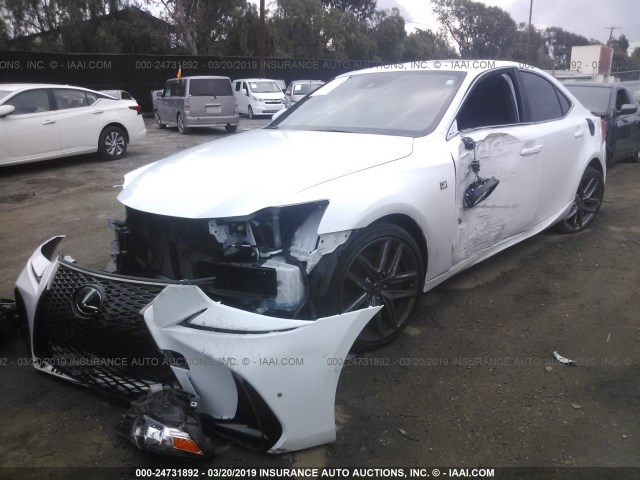 JTHBA1D23J5081909 - 2018 LEXUS IS 300 WHITE photo 2