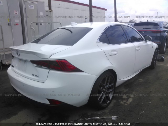 JTHBA1D23J5081909 - 2018 LEXUS IS 300 WHITE photo 4