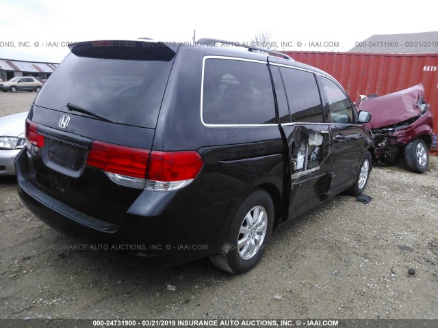 5FNRL38789B014938 - 2009 HONDA ODYSSEY EXL BLACK photo 4