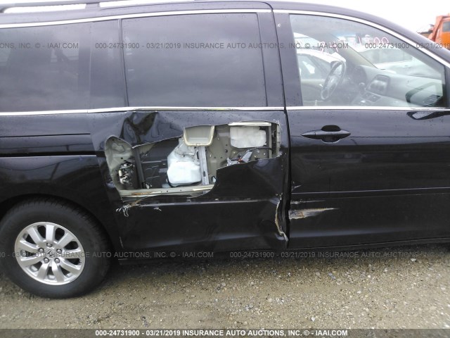 5FNRL38789B014938 - 2009 HONDA ODYSSEY EXL BLACK photo 6