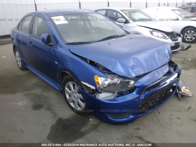 JA32U2FU9FU003577 - 2015 MITSUBISHI LANCER ES BLUE photo 1