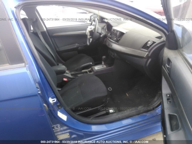 JA32U2FU9FU003577 - 2015 MITSUBISHI LANCER ES BLUE photo 5