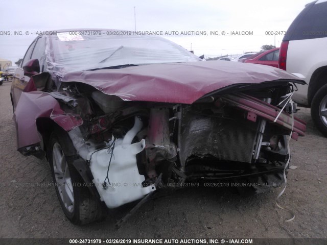 3FA6P0H76GR220055 - 2016 FORD FUSION SE MAROON photo 6