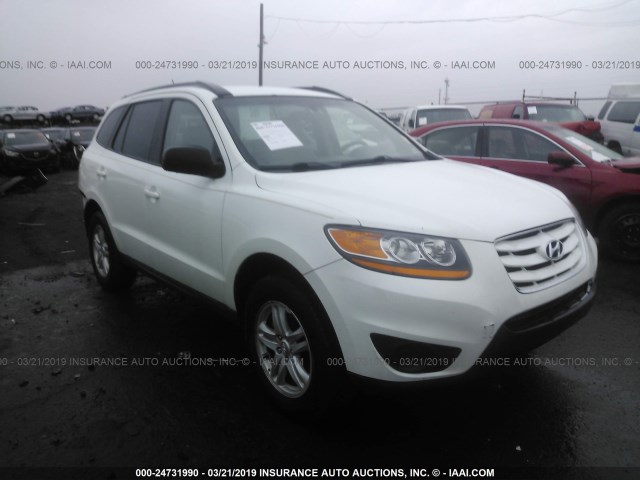 5NMSG3ABXAH403247 - 2010 HYUNDAI SANTA FE GLS WHITE photo 1