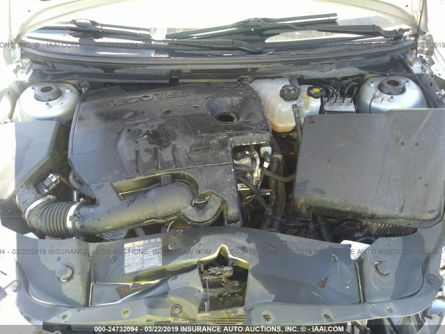 1G1ZB5E05CF178794 - 2012 CHEVROLET MALIBU LS ვერცხლისფერი ფოტო 10