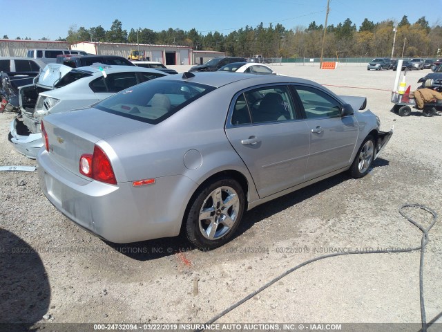 1G1ZB5E05CF178794 - 2012 CHEVROLET MALIBU LS ვერცხლისფერი ფოტო 4