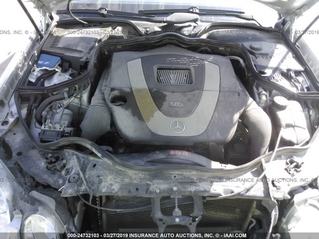 WDBUF56X78B213687 - 2008 MERCEDES-BENZ E 350 SILVER photo 10