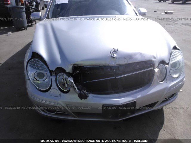 WDBUF56X78B213687 - 2008 MERCEDES-BENZ E 350 SILVER photo 6