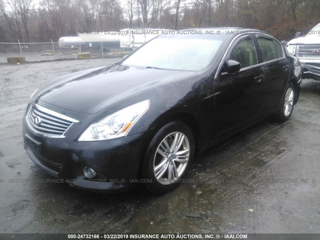 JN1CV6AR0CM683090 - 2012 INFINITI G37 BLACK photo 2