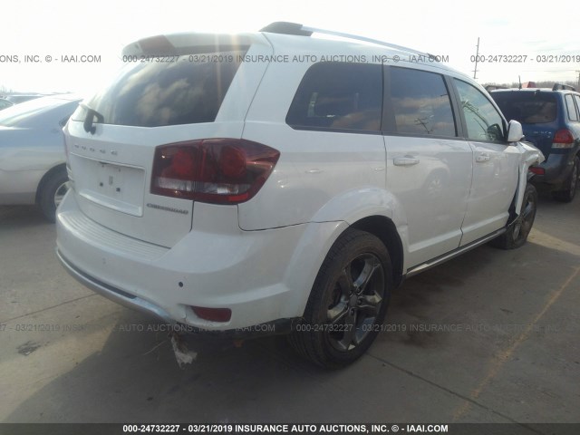 3C4PDCGG7FT525544 - 2015 DODGE JOURNEY CROSSROAD WHITE photo 4