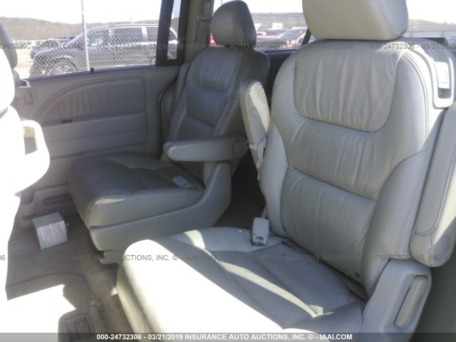 5FNRL38696B020735 - 2006 HONDA ODYSSEY EXL SILVER photo 8