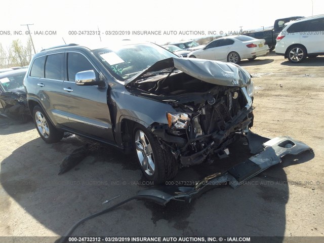 1C4RJFCT3CC247027 - 2012 JEEP GRAND CHEROKEE OVERLAND GRAY photo 1