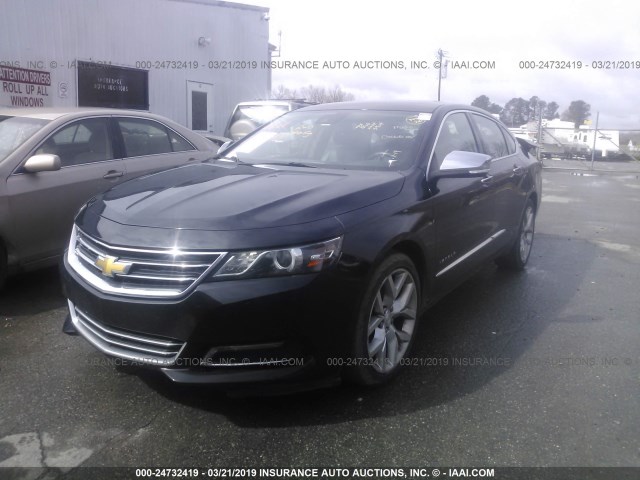 2G1145S31G9130438 - 2016 CHEVROLET IMPALA LTZ BLACK photo 2