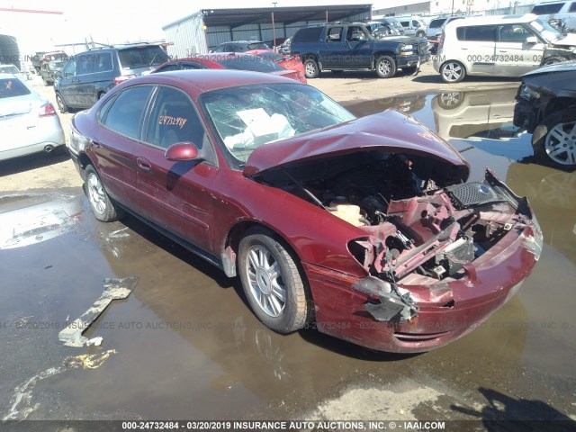 1FAFP56U87A156116 - 2007 FORD TAURUS SEL MAROON photo 1