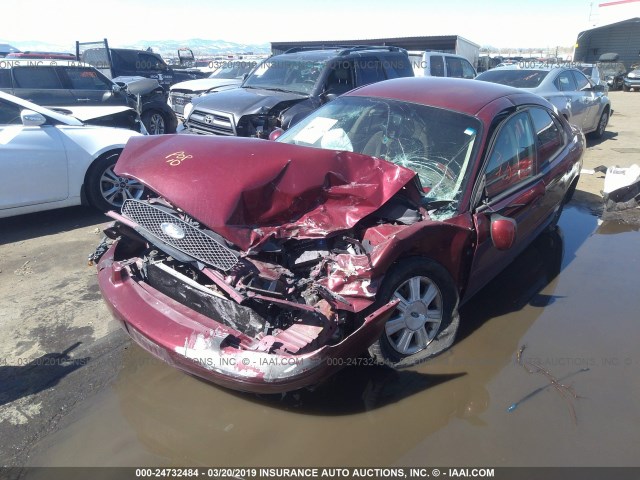 1FAFP56U87A156116 - 2007 FORD TAURUS SEL MAROON photo 6