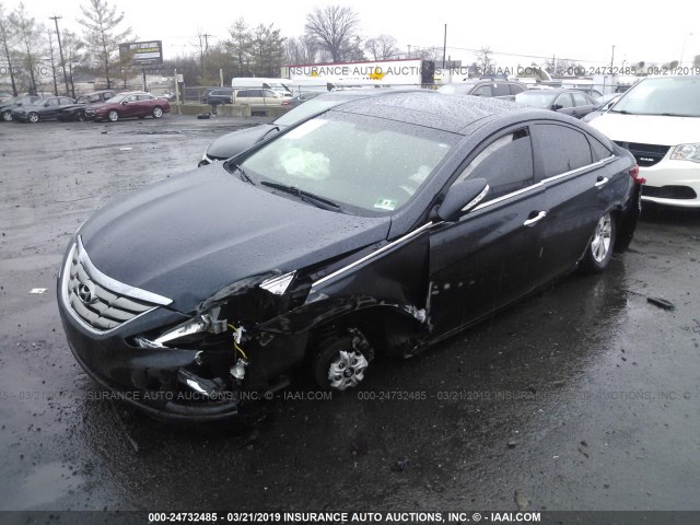 5NPEC4AC5DH579928 - 2013 HYUNDAI SONATA SE/LIMITED BLACK photo 2