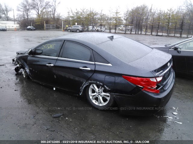 5NPEC4AC5DH579928 - 2013 HYUNDAI SONATA SE/LIMITED BLACK photo 3