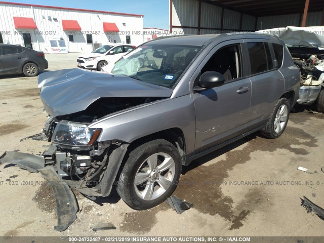 1C4NJCBA3GD611542 - 2016 JEEP COMPASS SPORT SILVER photo 2