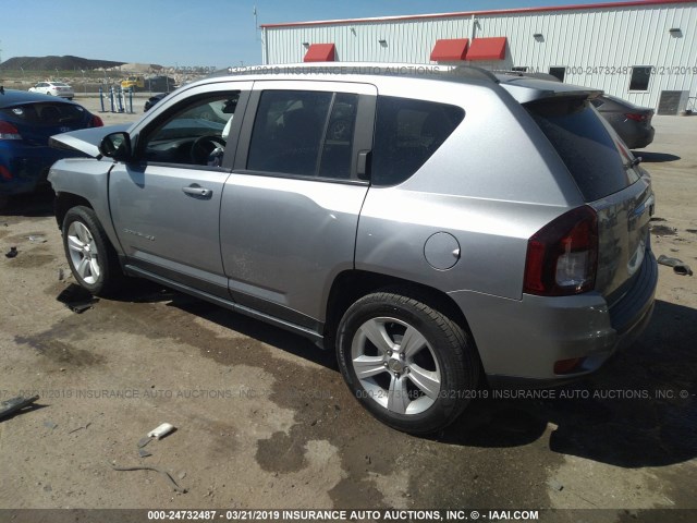 1C4NJCBA3GD611542 - 2016 JEEP COMPASS SPORT SILVER photo 3