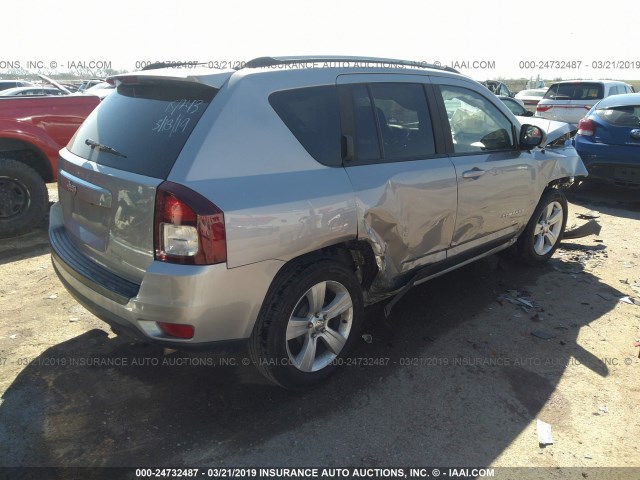 1C4NJCBA3GD611542 - 2016 JEEP COMPASS SPORT SILVER photo 4