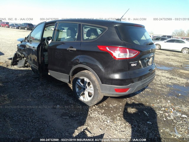 1FMCU0F78FUC01194 - 2015 FORD ESCAPE S BLACK photo 3