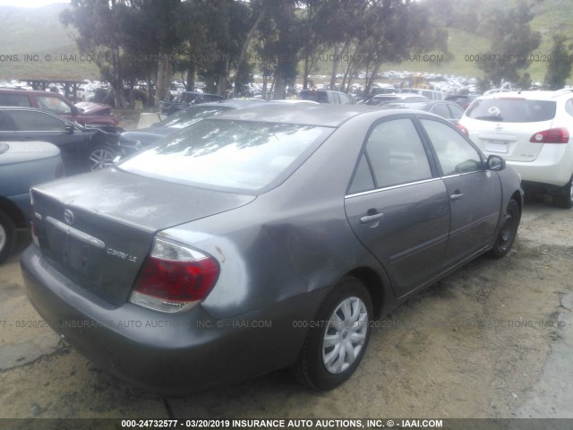 4T1BE32K85U508688 - 2005 TOYOTA CAMRY LE/XLE/SE GRAY photo 4