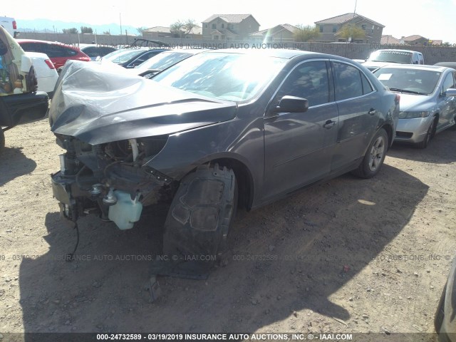 1G11B5SA0DF178309 - 2013 CHEVROLET MALIBU LS GRAY photo 2
