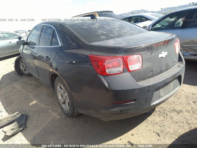 1G11B5SA0DF178309 - 2013 CHEVROLET MALIBU LS GRAY photo 3