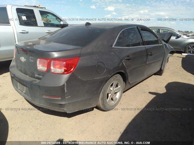 1G11B5SA0DF178309 - 2013 CHEVROLET MALIBU LS GRAY photo 4