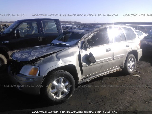 1GKDT13S332156428 - 2003 GMC ENVOY SILVER photo 2