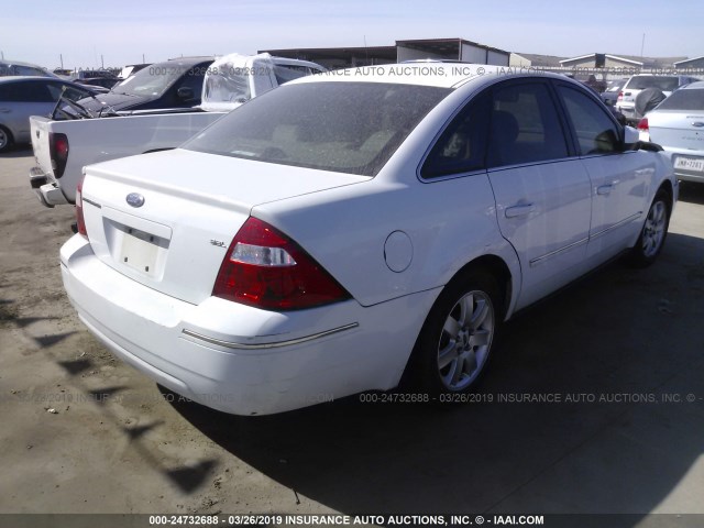 1FAFP24196G135732 - 2006 FORD FIVE HUNDRED SEL WHITE photo 4