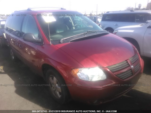 2D4GP44L16R618032 - 2006 DODGE GRAND CARAVAN SXT RED photo 1