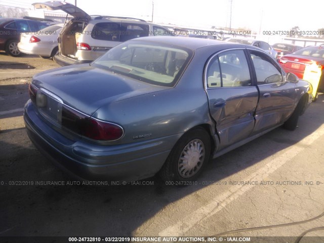 1G4HP54K114215139 - 2001 BUICK LESABRE CUSTOM BLUE photo 4