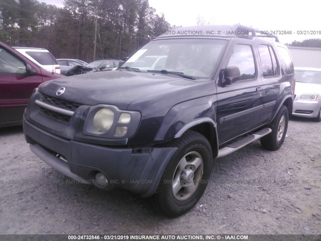 5N1ED28T13C695821 - 2003 NISSAN XTERRA XE/SE BLACK photo 2