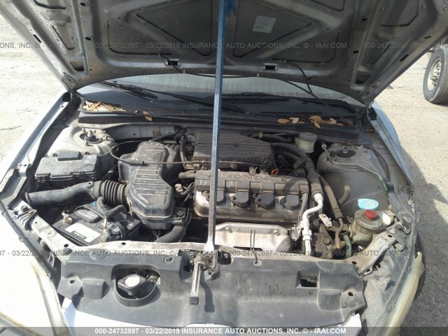 1HGES16344L004128 - 2004 HONDA CIVIC DX VP Gümüş foto 10