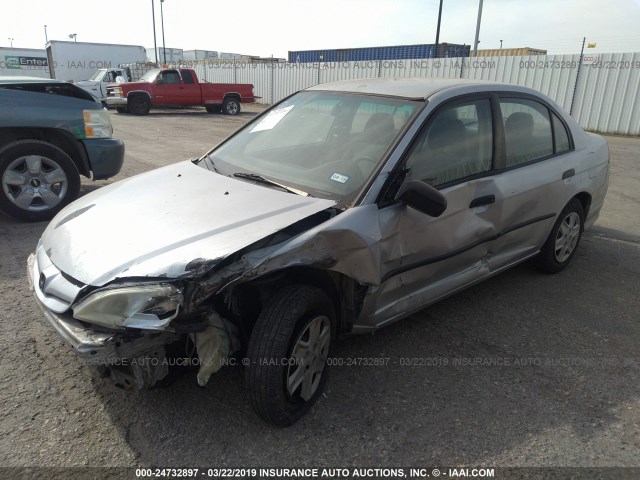 1HGES16344L004128 - 2004 HONDA CIVIC DX VP Gümüş foto 2