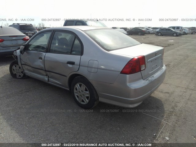 1HGES16344L004128 - 2004 HONDA CIVIC DX VP Gümüş foto 3