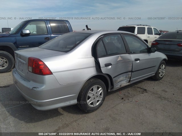 1HGES16344L004128 - 2004 HONDA CIVIC DX VP Gümüş foto 4