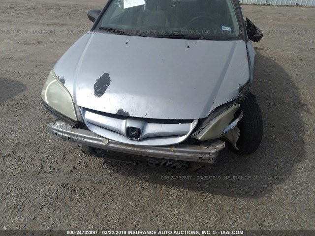 1HGES16344L004128 - 2004 HONDA CIVIC DX VP Gümüş foto 6